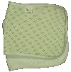 Burp Cloth Blanket - Green Dot